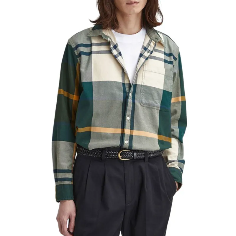 BARBOUR Shirts Men Green-2