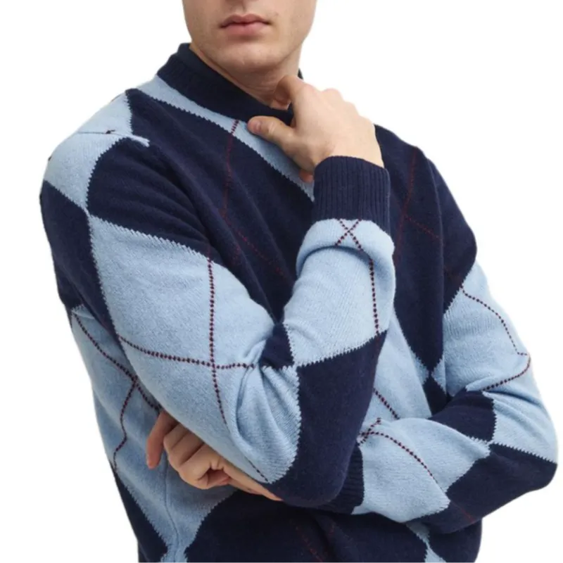 BARBOUR Sweater Men's Royal Blue-6