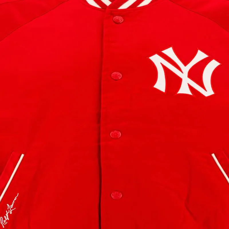 Polo Ralph Lauren Baseball Jacket Men's Red-3