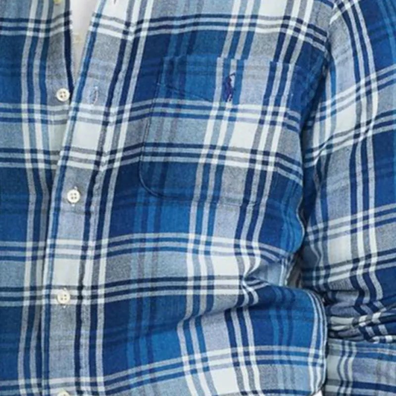 Polo Ralph Lauren Shirt Men's Blue White-4