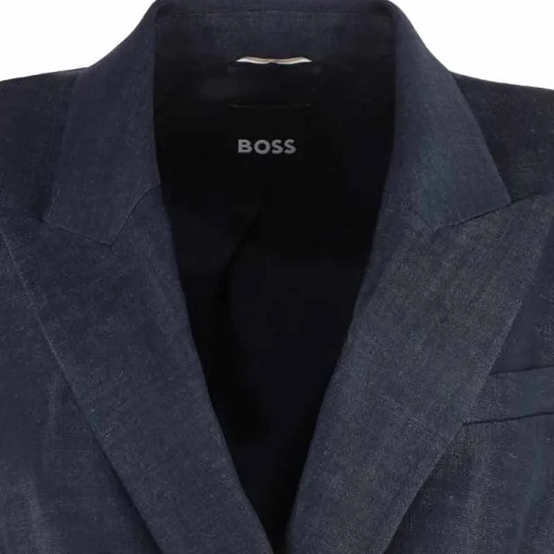 HUGO BOSS Double Breasted Regular Fit Long Length Jacket-2