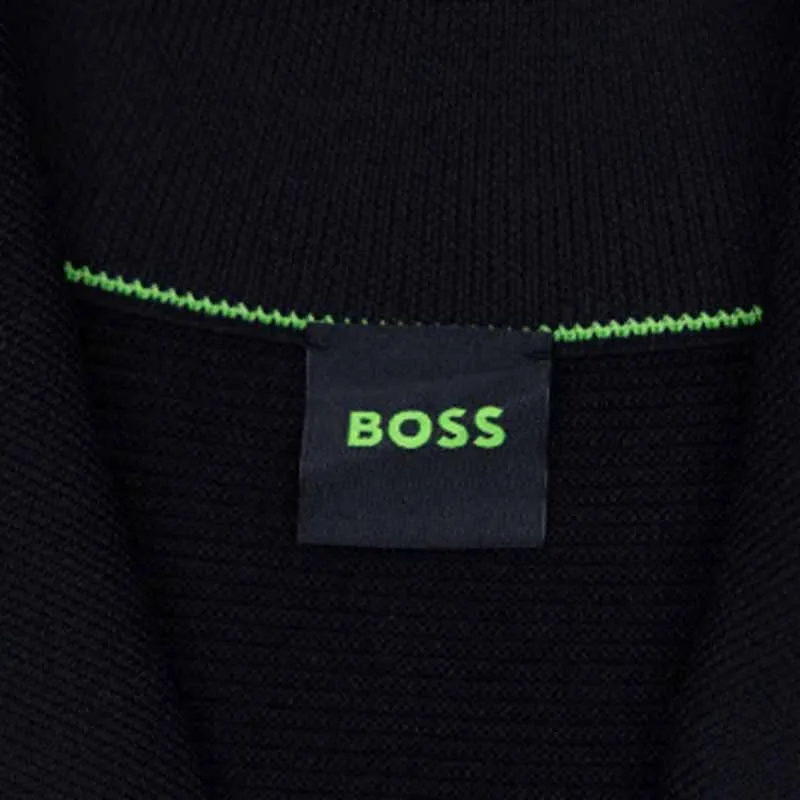 HUGO BOSS Logo appliqué Half zip Jumper-3