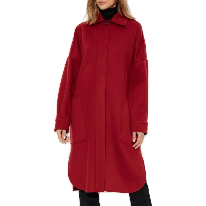 MaxMara Atelier Button Detailed Oversized Coat-2