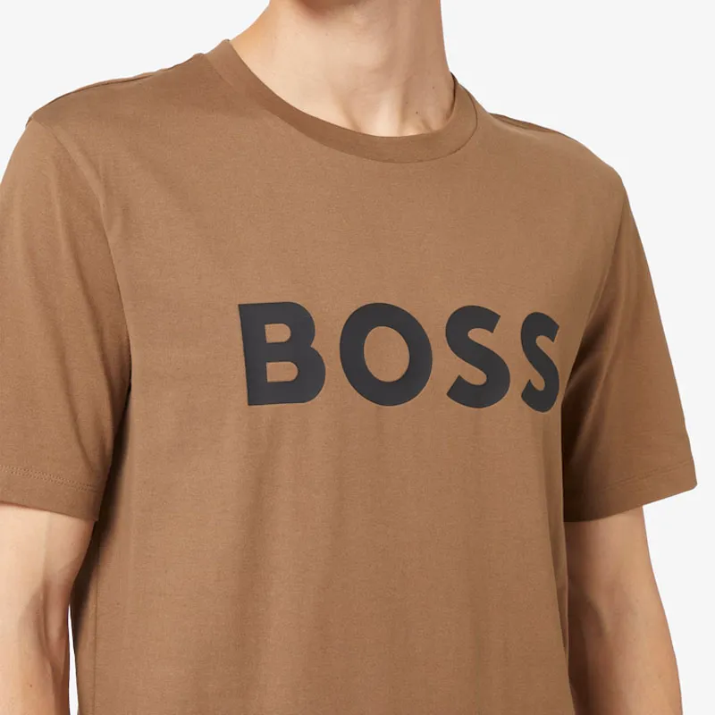 HUGO BOSS Logo Printed Crewneck T Shirt-2