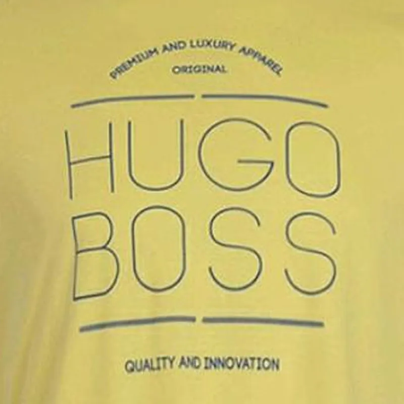 HUGO BOSS T Shirts Men Yellow-2