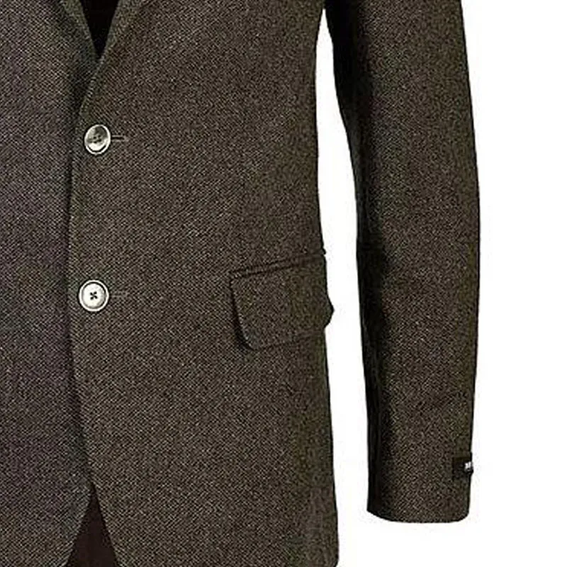 HUGO BOSS Business Suit Coat Men's Dark Brown-1