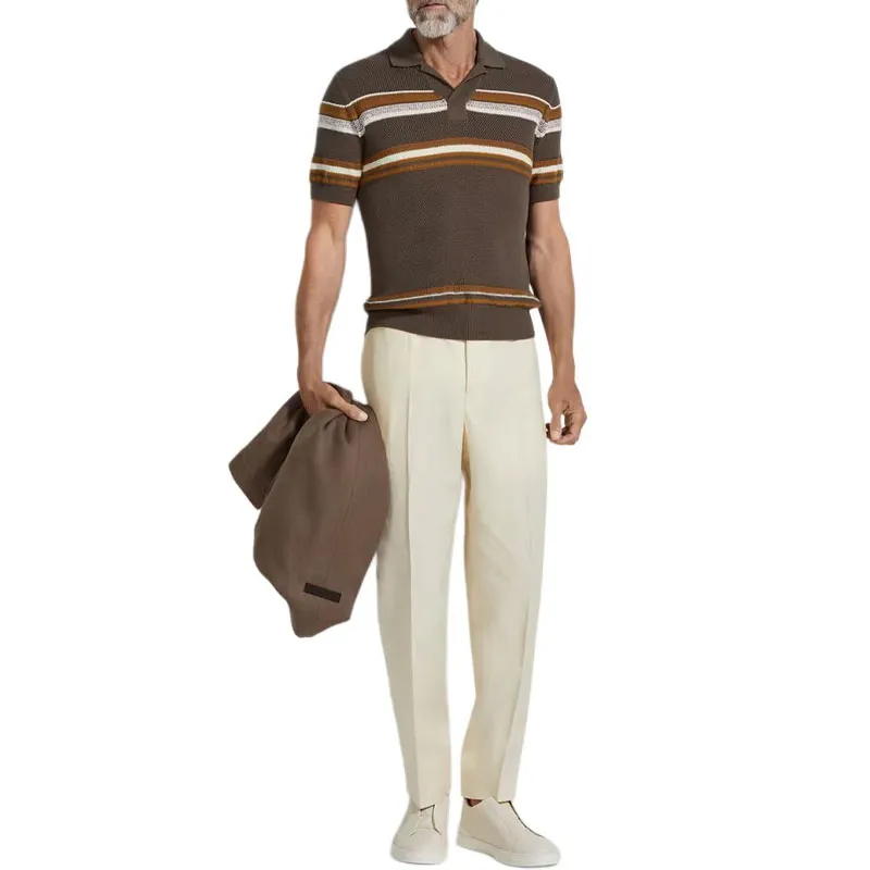 Ermenegildo Zegna Cotton silk Polo Shirt-2
