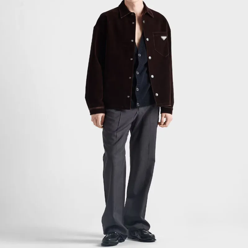 PRADA Shirts Men Dark Brown-1