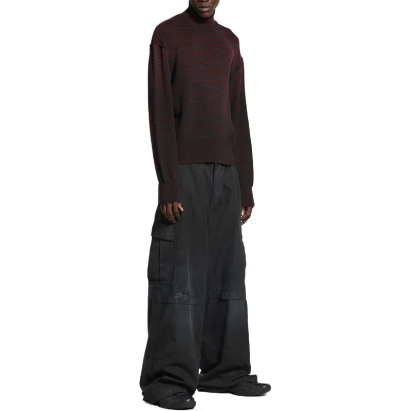 Balenciaga Knitwear Regular Fit Men's Black Red-4