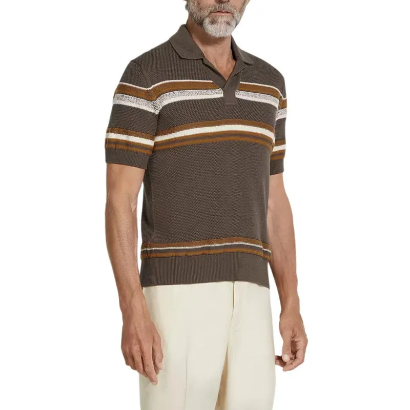 Ermenegildo Zegna Cotton silk Polo Shirt-1