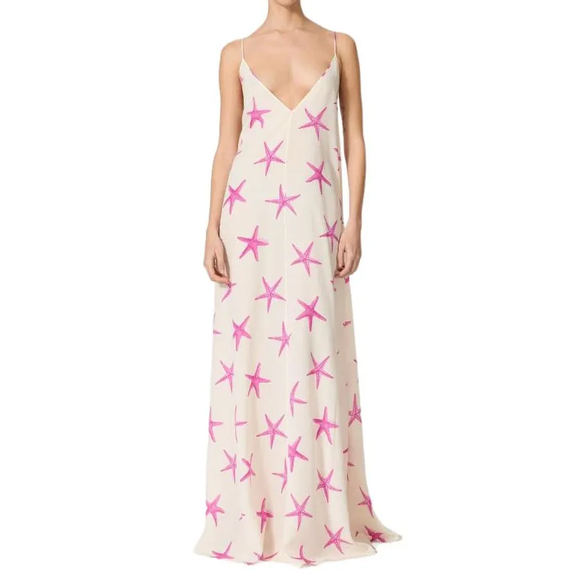 Valentino Starfish All-Over Printed Maxi Dress-3