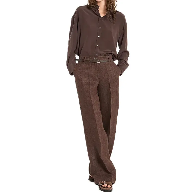 PAROSH Suit Trouser Women's Brown-1