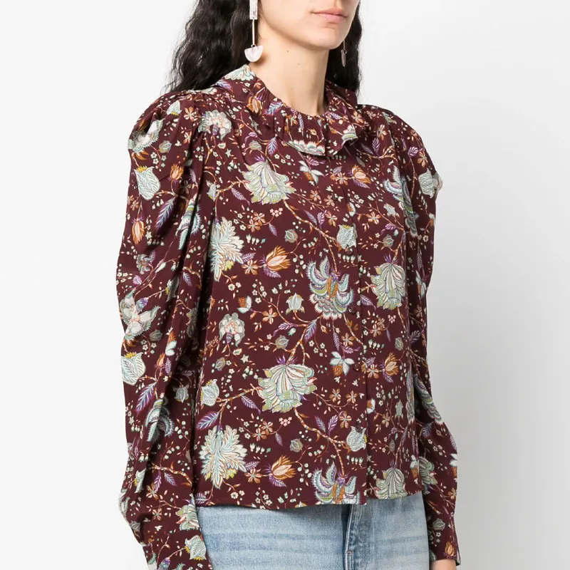 Ulla Johnson Dara Floral print Silk Blouse-3