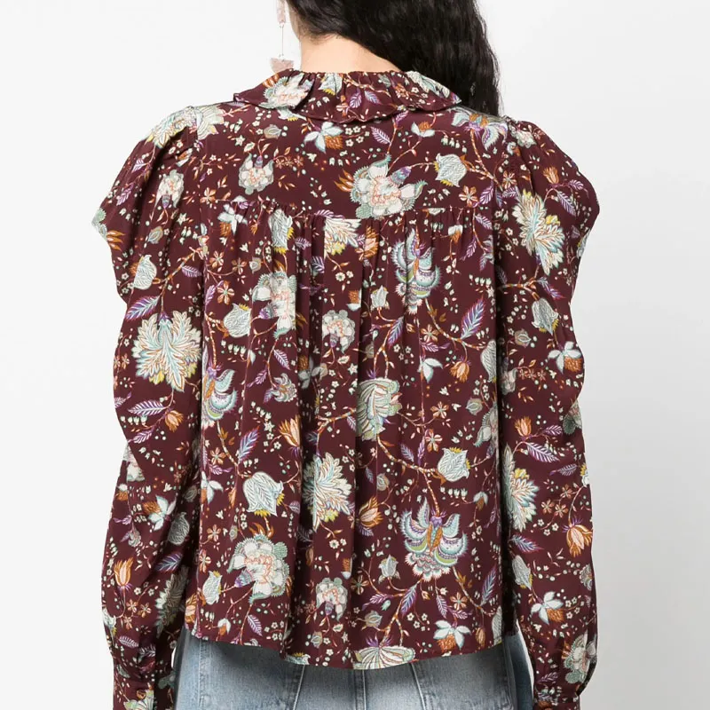 Ulla Johnson Dara Floral print Silk Blouse-4