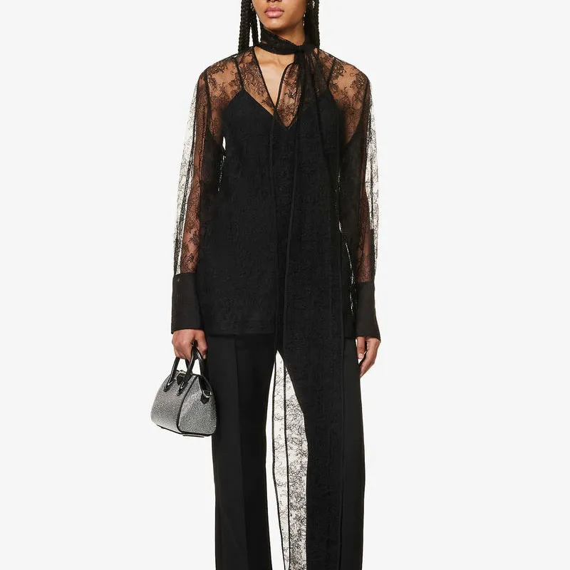 Givenchy Sheer Lace Blouse-1