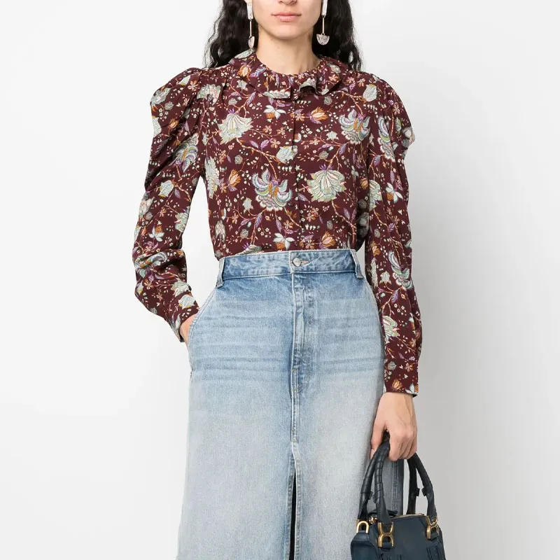 Ulla Johnson Dara Floral print Silk Blouse-2