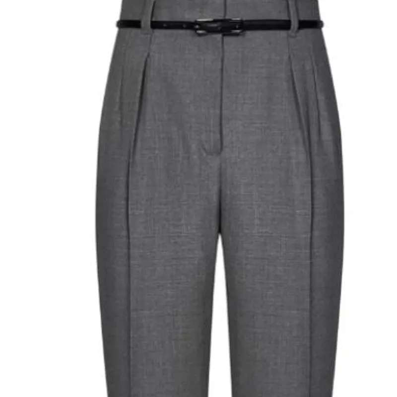 MaxMara Studio Max Mara Belted High Waist Trousers-2