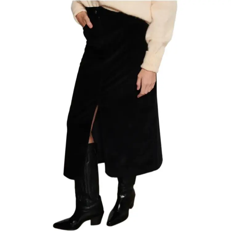 WEEKEND MaxMara Casual Long Skirt Women's Black-1
