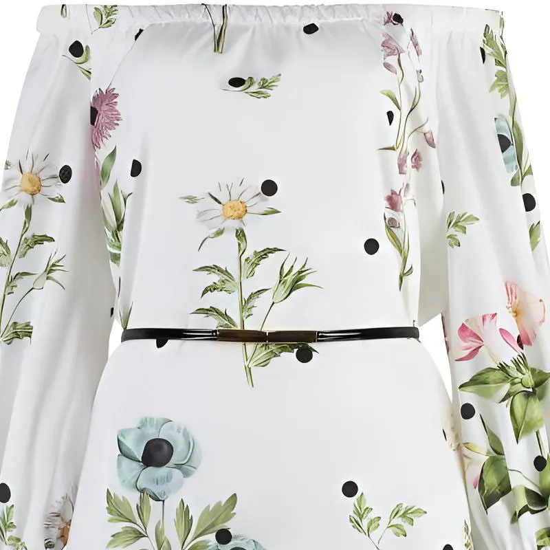 MaxMara Studio Long Sleeved Dresses Women's White-2