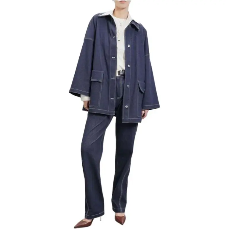 MaxMara Denim Jacket Women's Marine Blue-1