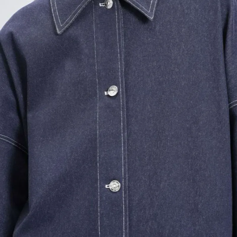 MaxMara Denim Jacket Women's Marine Blue-4
