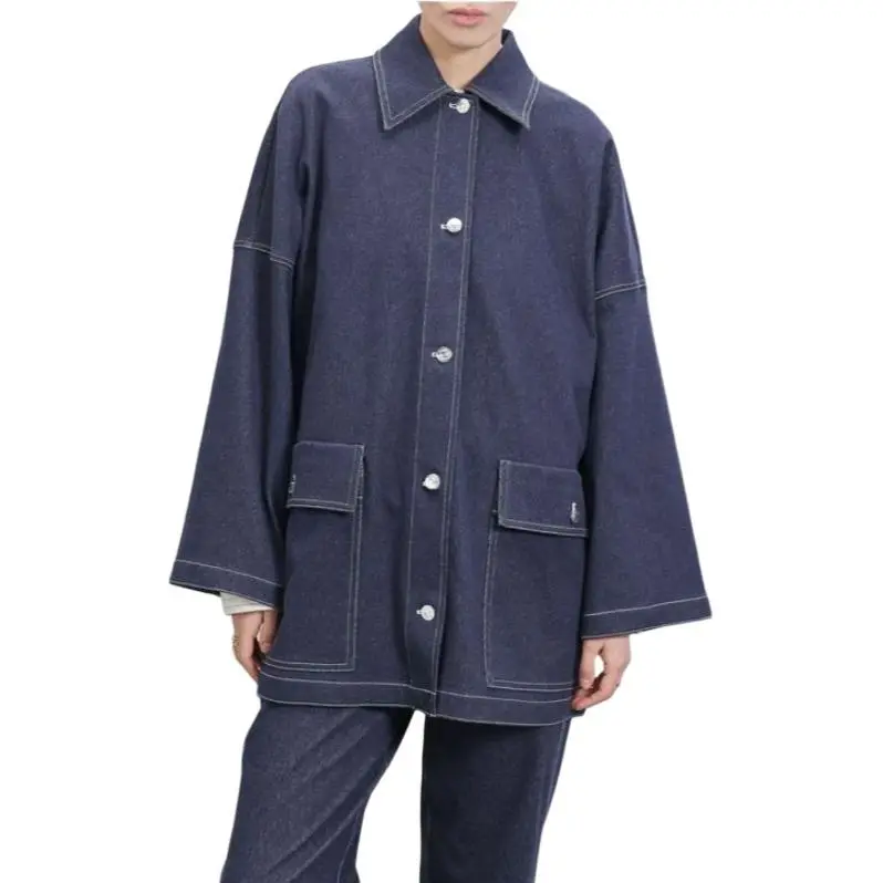 MaxMara Denim Jacket Women's Marine Blue-2