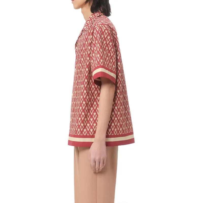 Valentino Shirts Men Red-3