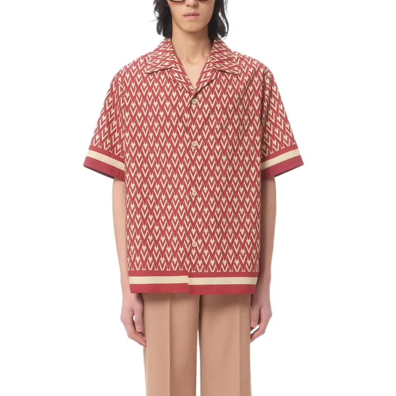 Valentino Shirts Men Red-1