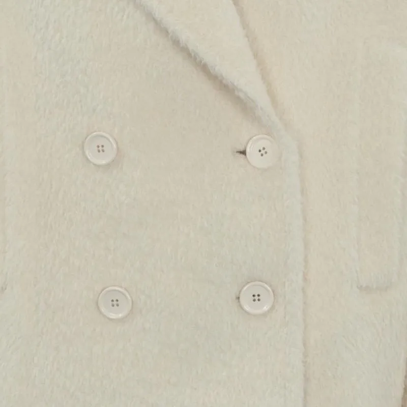 MaxMara Studio Coats Women's Wool White-3