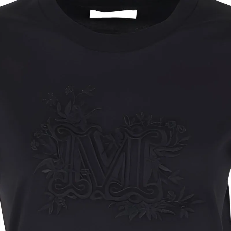 MaxMara Sacha Monogram-embroidered Cotton T-shirt-2