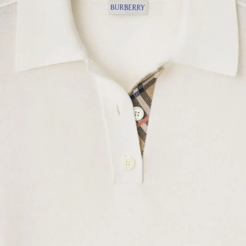 Burberry SS25 Polo Shirt Women's White-4