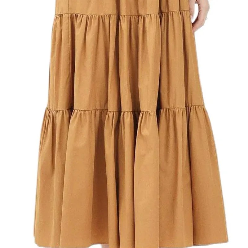 MaxMara Studio Short Sleeved Dress Women's Brown-4