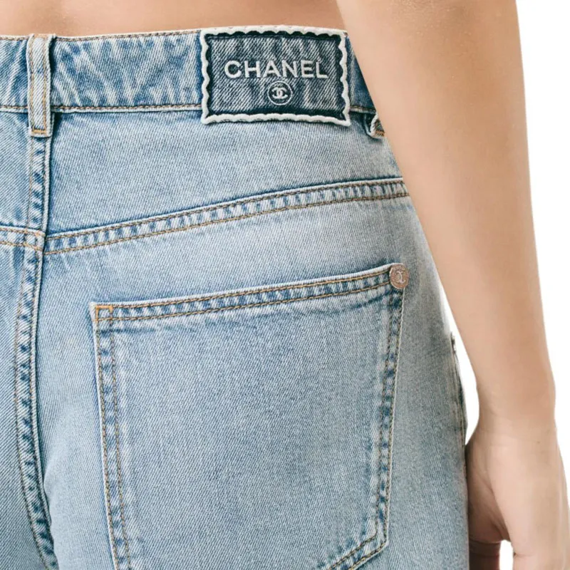 CHANEL Jeans Women's Light Blue-2