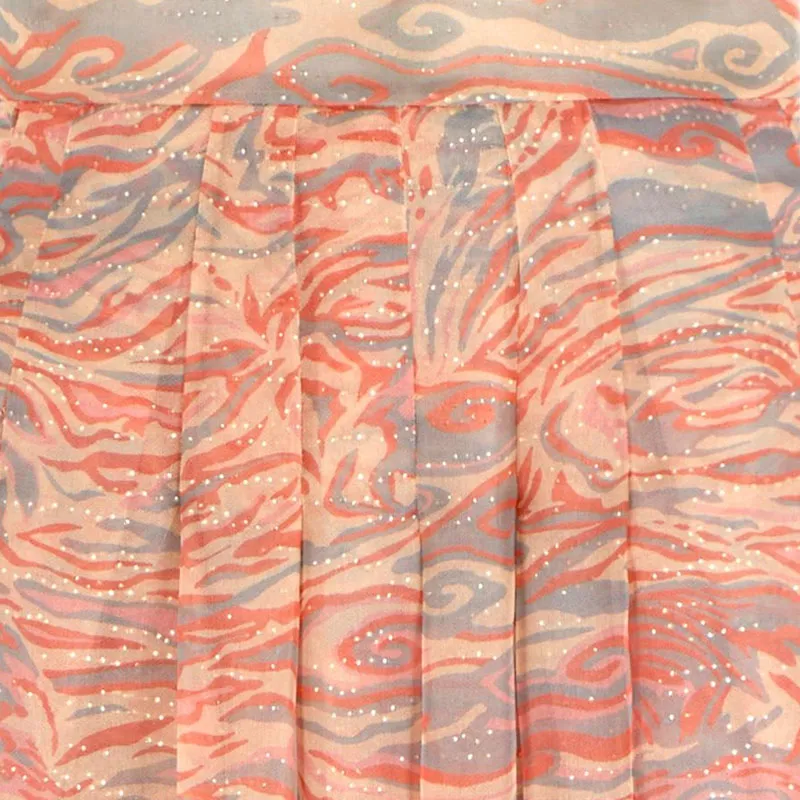 GIORGIO ARMANI Long Skirt In Printed Silk-1
