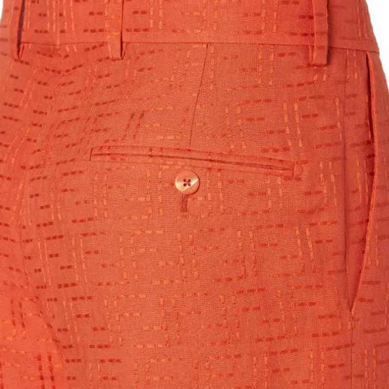 FENDI SS25 Casual Shorts Men's Orange Red-2