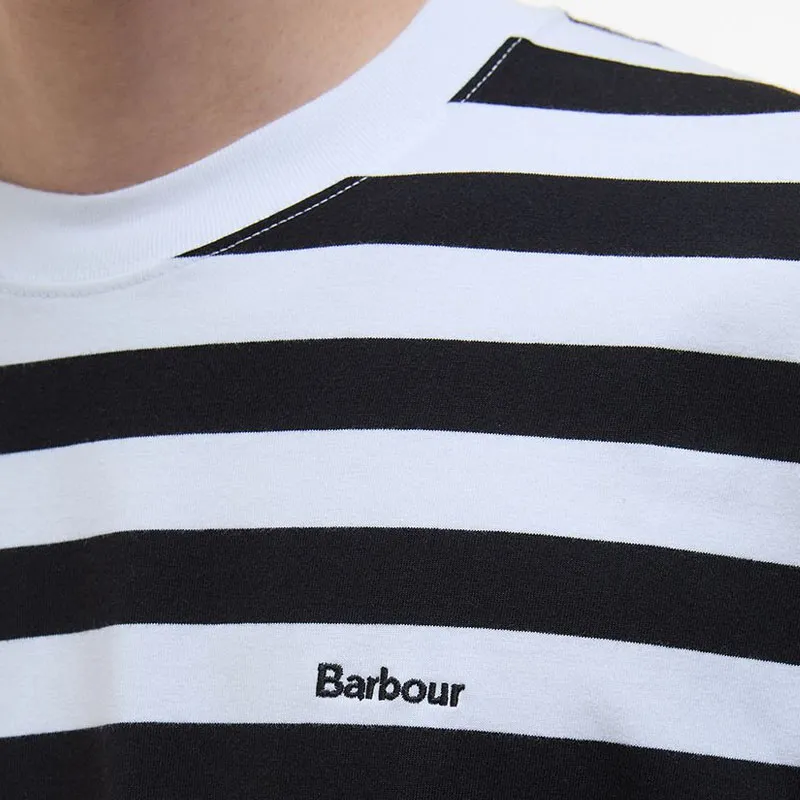 BARBOUR SS25 T Shirt Men's Black White-5