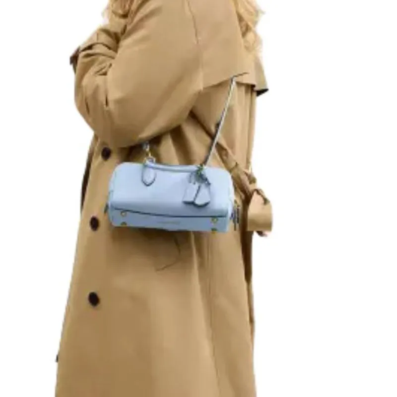COACH Bowery Leather Crossbody Bag, Shoulder Bag, Handbag Trumpets Women's Bellflower Blue-6