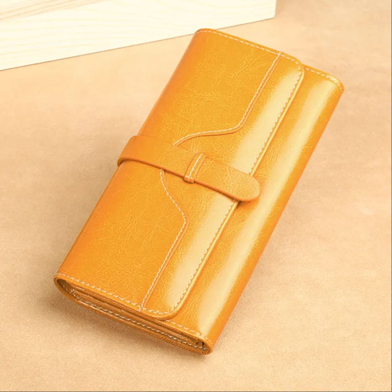 Gorora Cow Leather Wallet Regular Women's Multicolor-3