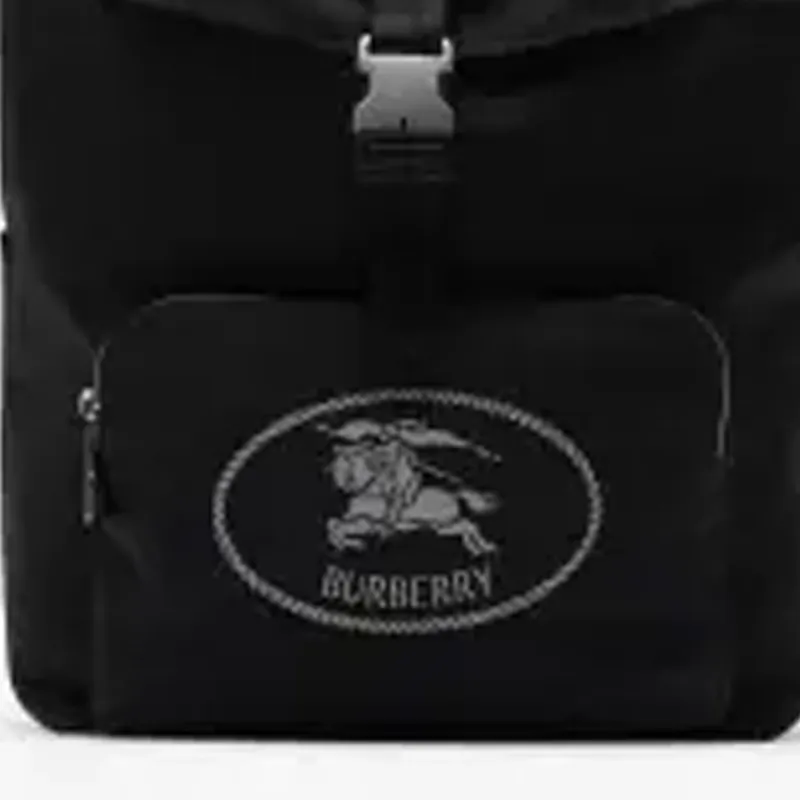 Burberry Polyester Backpack Men's Black-3