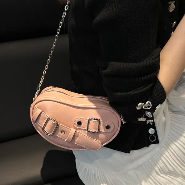 Dusen Kangaroo PU Shoulder Bag Regular Women's Multicolor-16