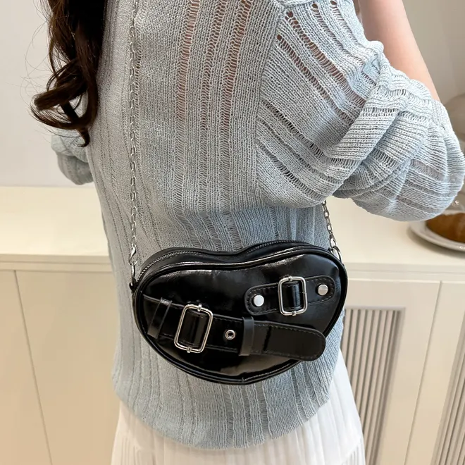 Dusen Kangaroo PU Shoulder Bag Regular Women's Multicolor-8