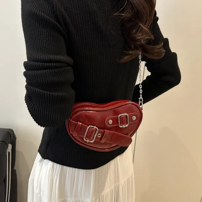 Dusen Kangaroo PU Shoulder Bag Regular Women's Multicolor-12