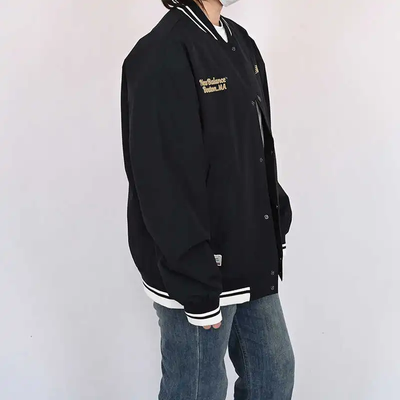 New Balance Sports And Leisure Baseball Jacket Men's Black-3