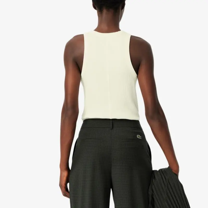 LACOSTE Tank Tops Women's White-1
