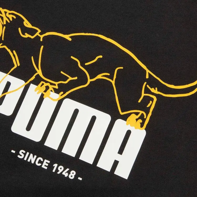 PUMA Basic GRAPHICS T Shirt Men's Black 01-2