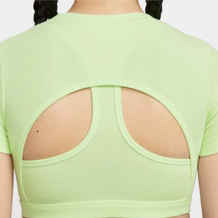 Nike Sportswear Classics T Shirt Women's 360 Light Lime/Black-3