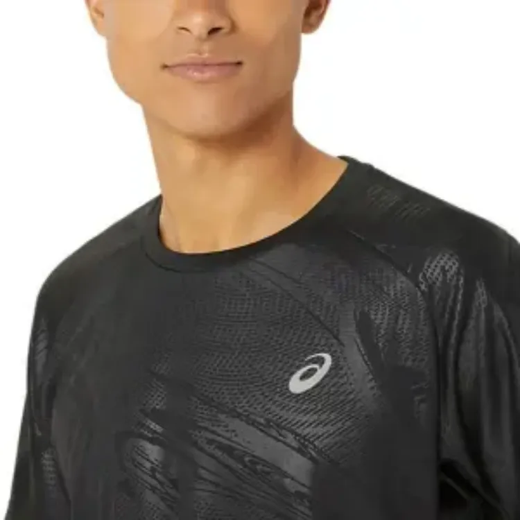 Asics T Shirts Men Black-3