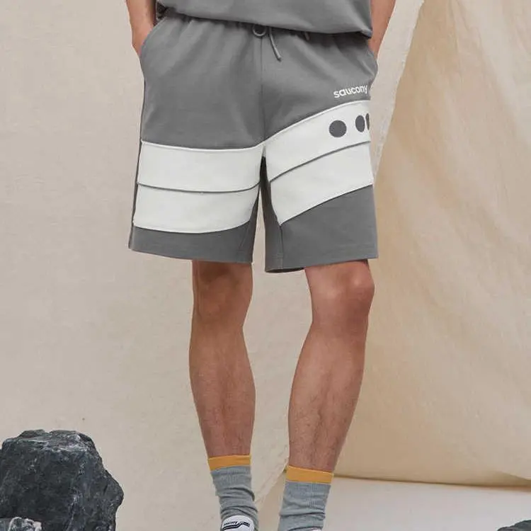Saucony Casual Shorts Unisex Gray White-3
