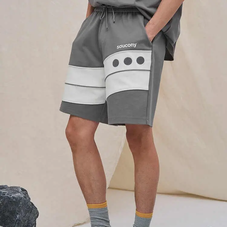 Saucony Casual Shorts Unisex Gray White-2