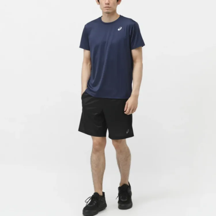 Asics T Shirts Men Blue-3
